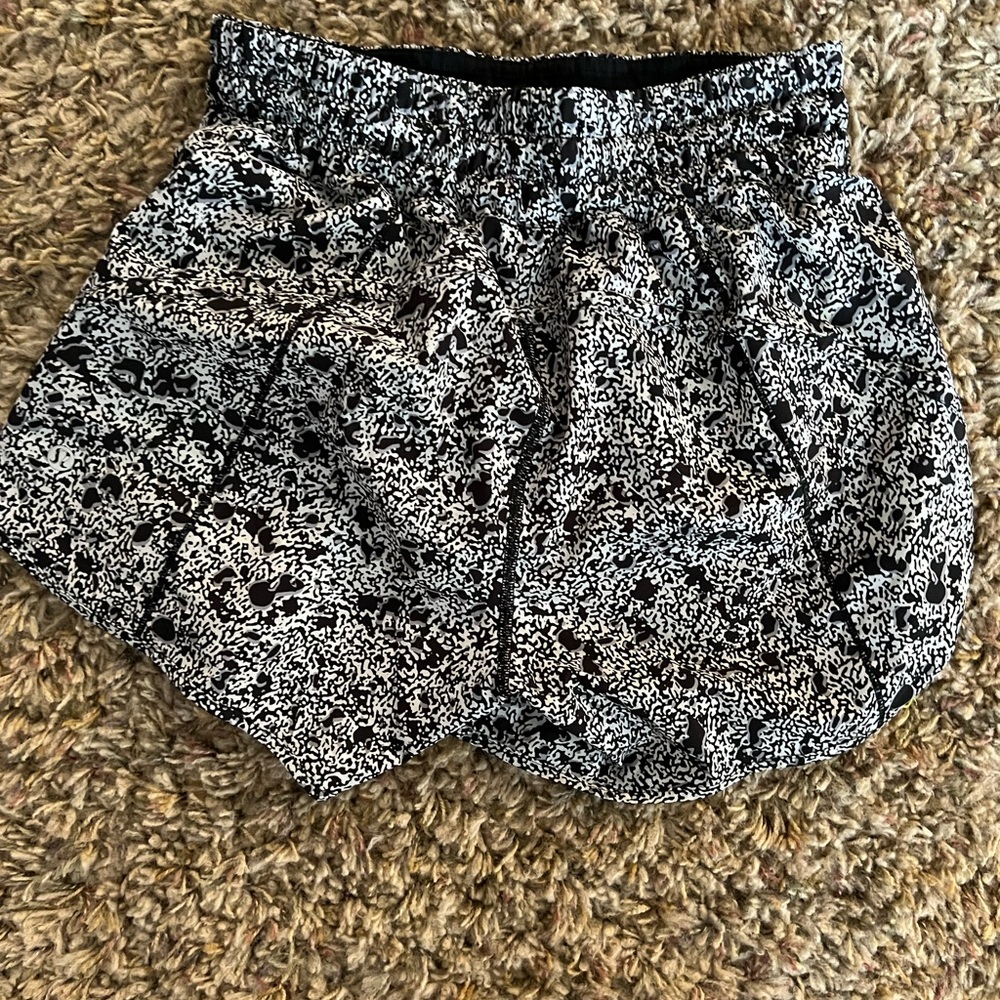 lululemon athletica Monochrome Patterned Athletic Shorts